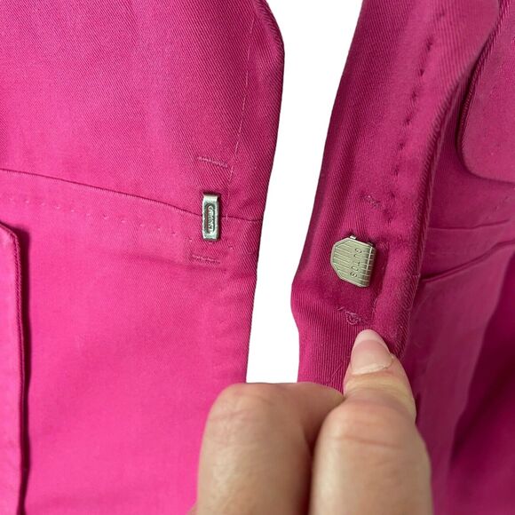 DSquared2 IT 44 US 8 Blazer Cotton Bright Pink 3/4 Sleeve Jacket Stitch - Picture 8 of 13